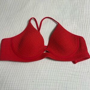 Luli Fama Red Micro Scrunch Bikini Tip Size M